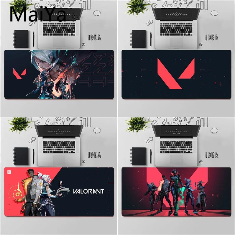 

Maiya High Quality VALORANT Phoenix VIPER JETT SOVA gamer play mats Mousepad Free Shipping Large Mouse Pad Keyboards Mat