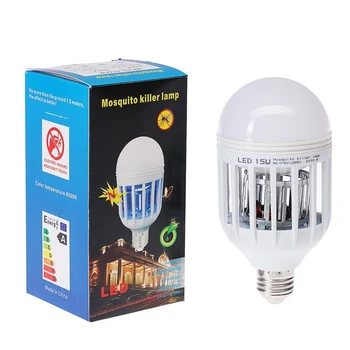 

LED lamp "Mosquito killer", 15 W, E27, 175-265 V, backlight, 2 modes 2919766