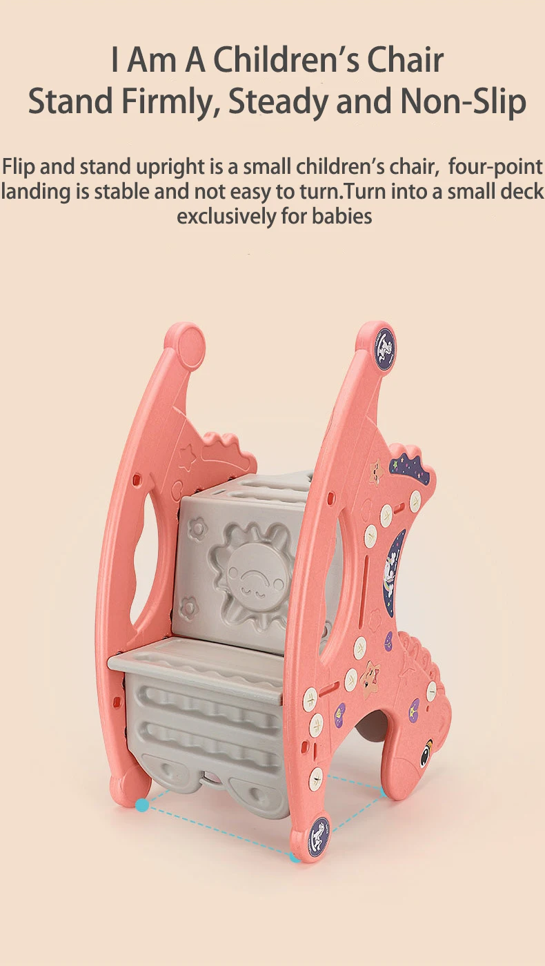 Baby Rocking Chair 4in1 Multifunctional Children Rocking Horse Animal Trojans Birthday Gift For 1-3Y Doki Toy