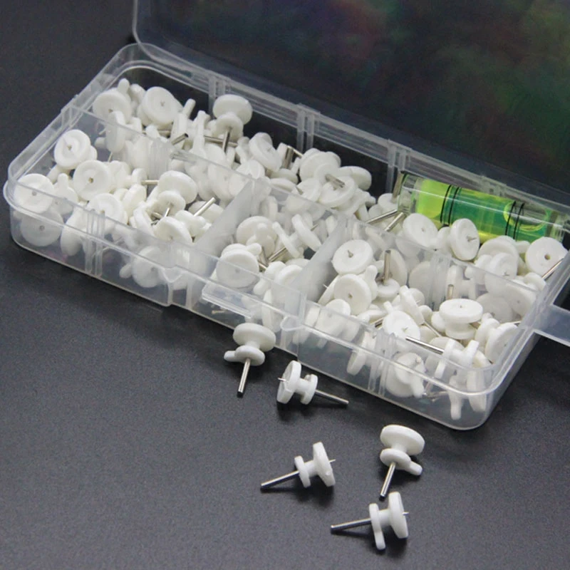 100 шт. рамка для ногтей крючок с коробкой хранения невидимое настенное крепление