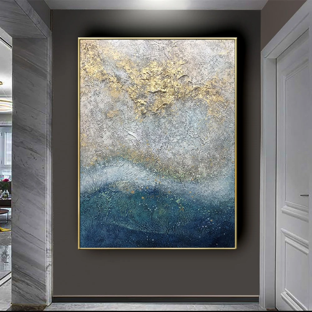 

Large Size Hand Painted Abstract Impasto Oil Paintings On Canvas Abstract Pictures For Living Room Bedroom Wall Art Home Decor