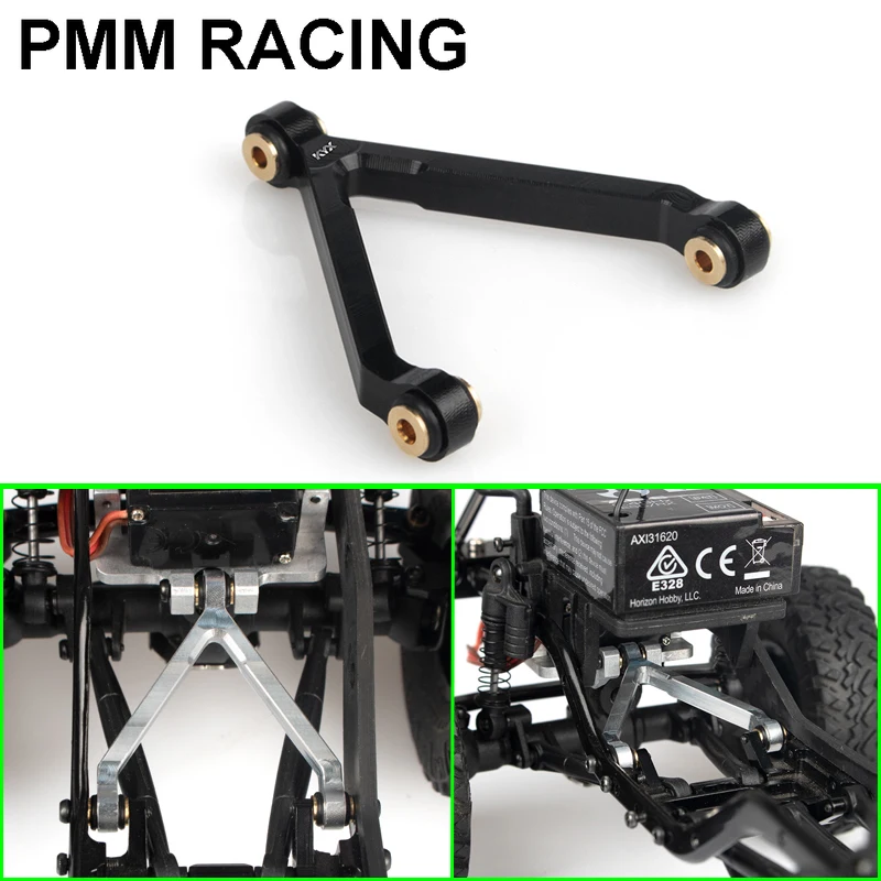 Metal Cnc Aluminum Alloy Black Car Frame V Fork Bracket For 1/24 Rc