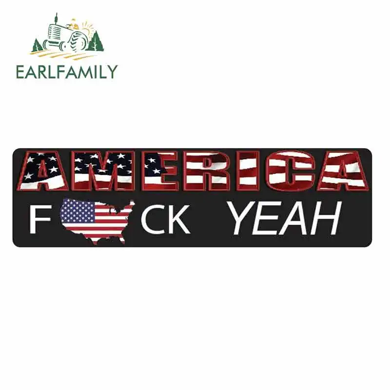 EARLFAMILY 13 см x 3 6 для США флаг Америка да знак виниловые наклейки на машину JDM бампер
