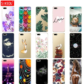 

soft cases For Huawei Honor 7S 5.45" Huawei 7S Cover Soft TPU Various Coque Honor 7S 7 S silicone Case Fundas For Huawei Honor7S