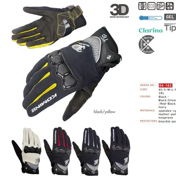 

KOMINE GK162 Motorcycle Gloves Breathable Drop Resistance Summer Riding Moto Gloves Komine Motorbike glove