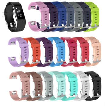

Silicone Watch Band for Fitbit Charge 2 Band Smart Watch Strap for Fitbit Charge2 Watchband Wristband Strap Replacement Bands