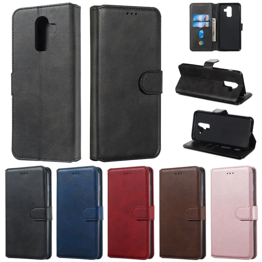 Кожаный чехол книжка для Samsung Galaxy J1 J3 J5 J7 2016 2017 J4 J6 Prime Plus J8 2018 S8 S9 S10 S10E M10 M20 M30 M40|Бамперы| |