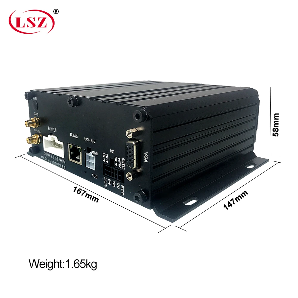  LSZ 4 channel 4G GPS AHD DVR 4CH HDD coche DVR MDVR 960P grabadora de vídeo para camión Van la escu