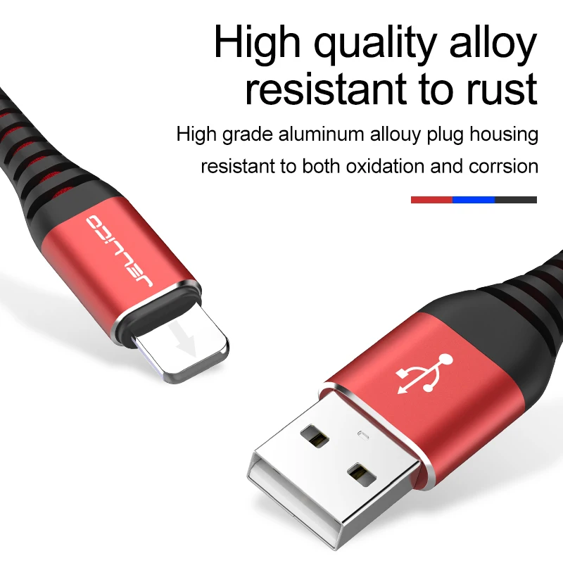 Jellico USB кабель для iPhone 11 X XS 8 7 6 Plus iPad Mini 4 быстрое зарядное устройство для зарядки данных синхронизировать мобильный телефон зарядное устройство