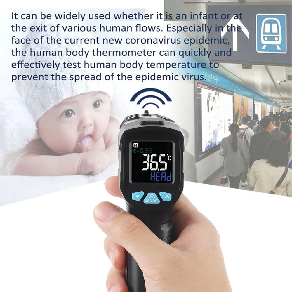 

IR01 Temperature Meter Infrared Thermometer Non-Contact Handheld 32~42 Celsius Baby Forehead Infrared Thermometer Digital