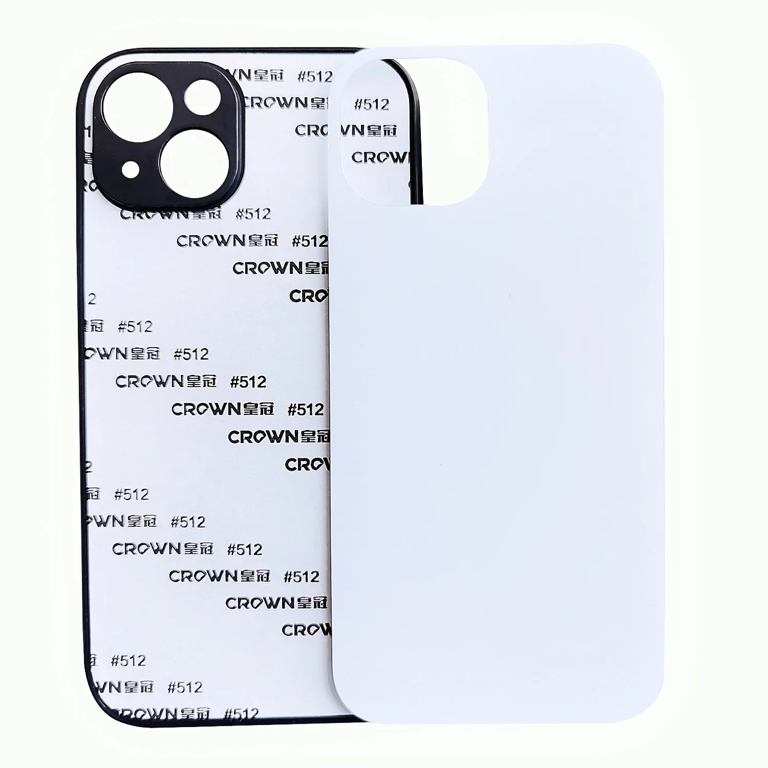 

10pcs Sublimation phone case cover for iphone 14 plus 13 pro 11 12 pro max cases camera protector with aluminum plate inserts
