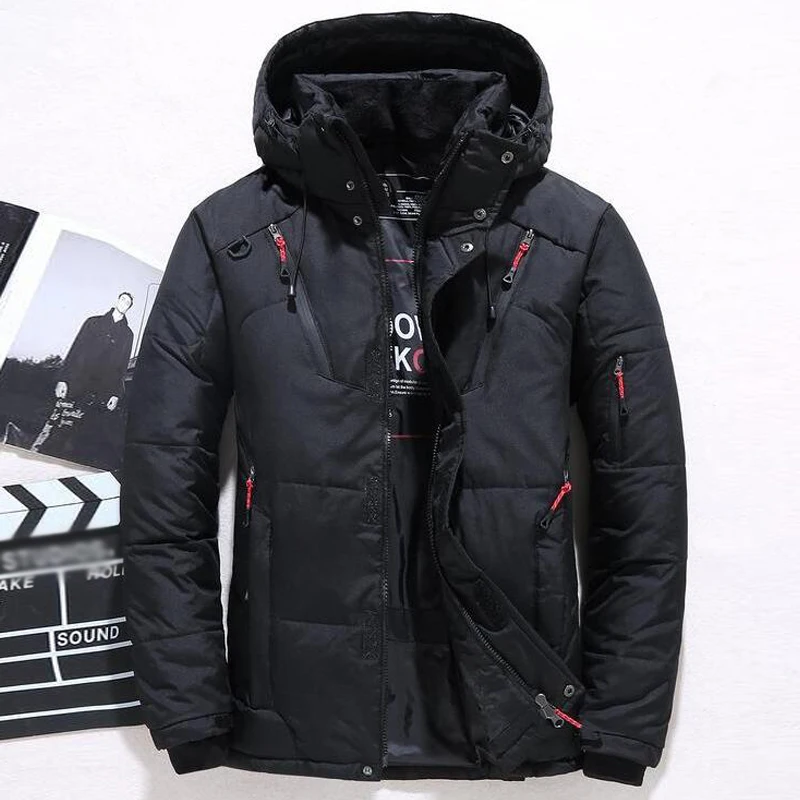 Winter Jacket Men Casual White Duck Down Warm Hooded Coats Mens Outwear Windbreaker Thicken Parkas 4XL abrigo hombre casaco down jacket,parka coat,parkas coat