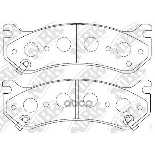 Колодки Тормозные Дисковые Pn0055 NiBK арт. PN0055