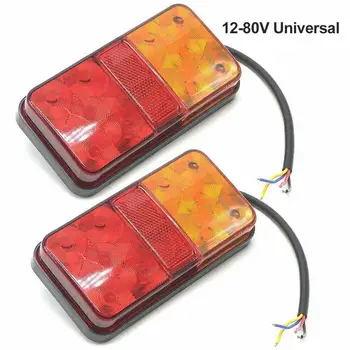 

Waterproof Durable Car Truck LED Rear Tail Stop Indicator Brake Warning Lights Rear Lamp For Trailer Caravans Lorry Auto Parts