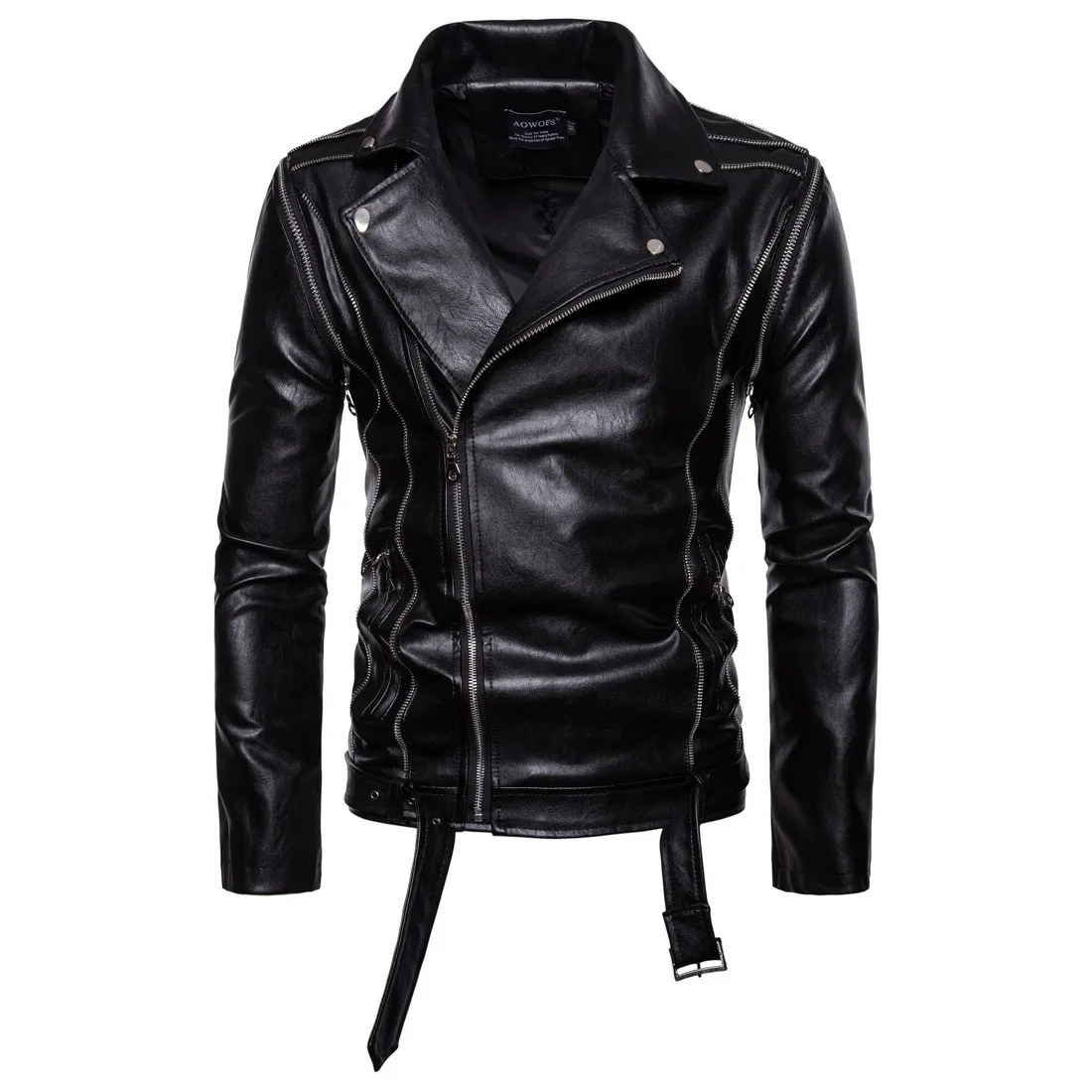 

Spring And Autumn New Style Casual Fashion Men Removable Sleeves Double Purpose Men's Locomotive Leather Coat Leather Jacket Coa