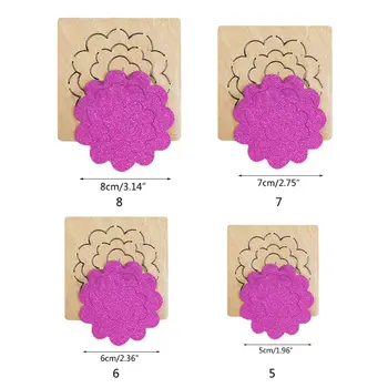 

Combination Flower Wooden Cutting Dies Stencil Scrapbooking Album Craft Decor AXYD