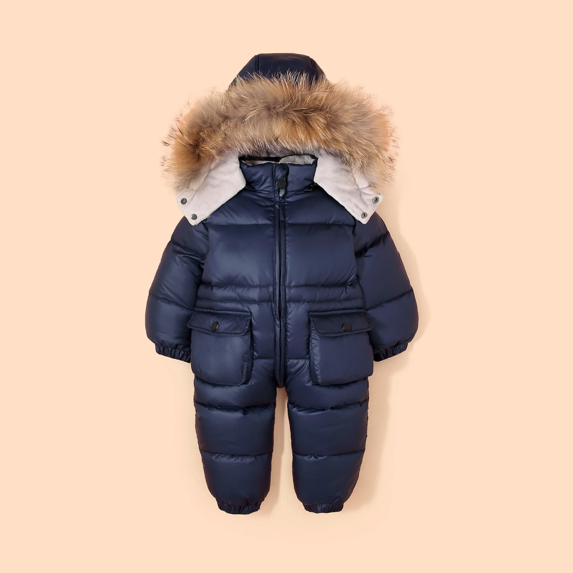 

-30 Russian Winter Snowsuit 2019 Boy Baby rompers Down Jacket Outdoor Infant Clothes Girls Climbing Girls Kids Jumpsuit 1~4 yrs