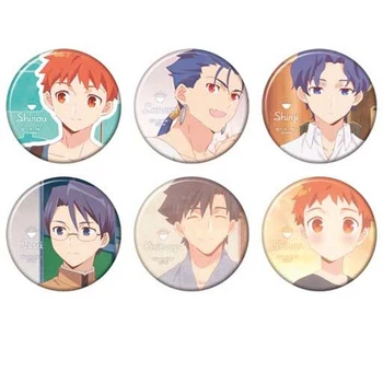

6pc/set 58mm Emiya-san Chi no Kyou no Gohan Boys Cool Badges Brooch