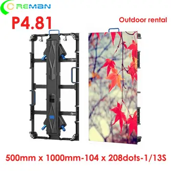 

Outdoor led tv panel 500*1000mm P4.81 P3.91 full color clear HD basketball stadium score panel led tv wall