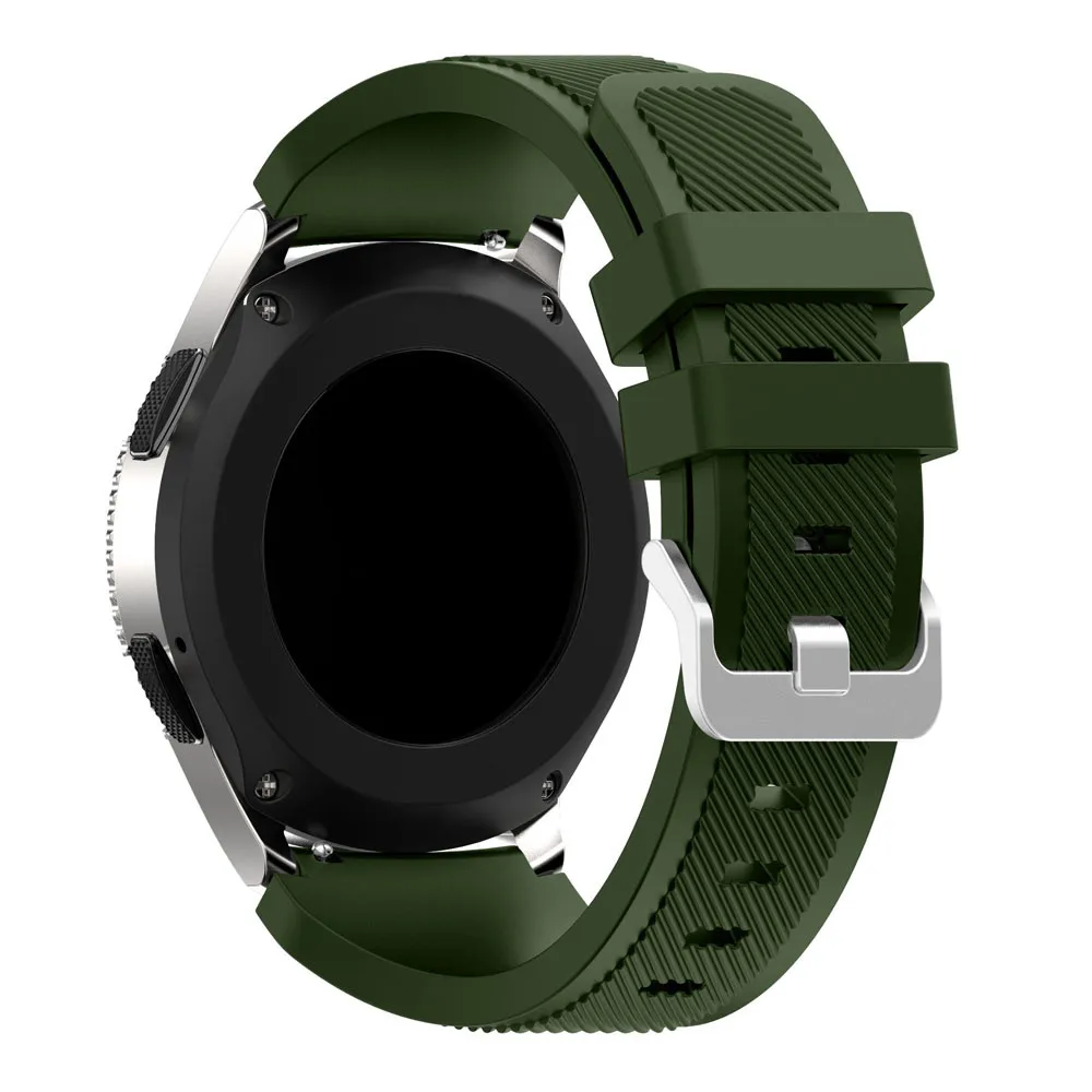 Силиконовый ремешок для часов для samsung galaxy Watch 46 мм спортивный сменный Браслет ремешок для часов 22 мм для gear S3 Frontier/Classic