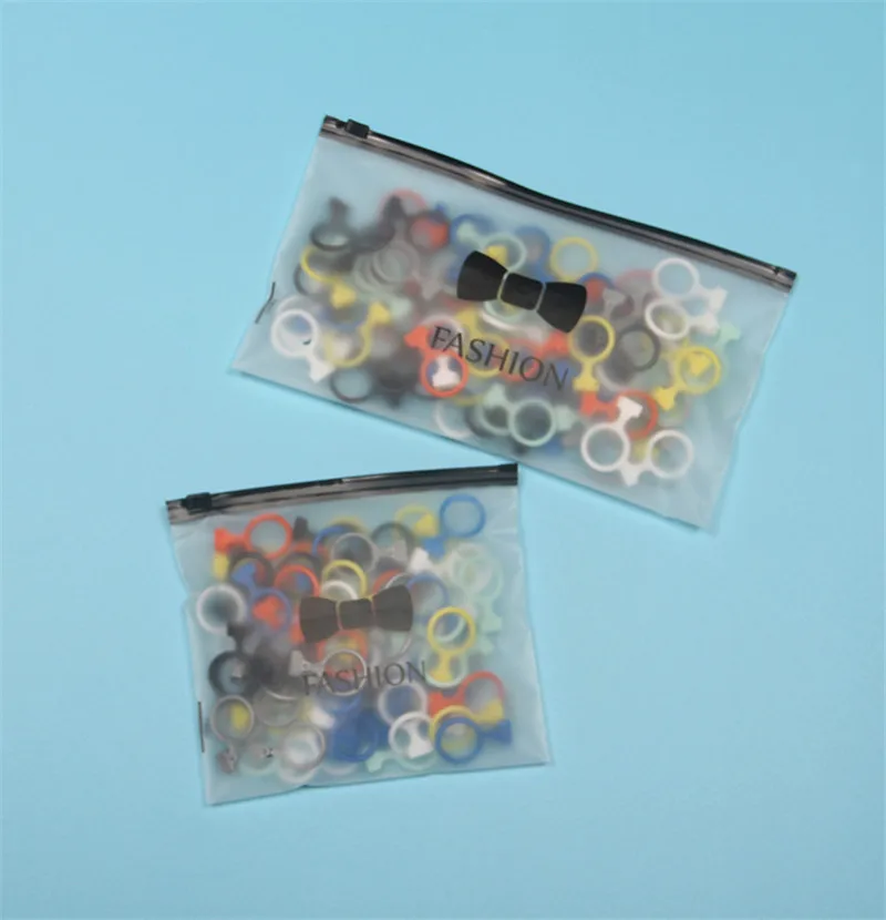 100pcs High quality EVA underwear packaging bags sock towel zip lock plastic bags shirt swimsuit transparent travel storage bags