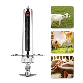 

10 20 50ml Stainless Steel Pet Animal Syringe Stainless Steel Chicken Duck Pig Husbandry Veterinary Farm Lab Injector