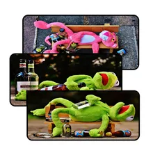 Mairuige plush animal mouse pad, exquisite keyboard pad for home computer, large size waterproof non-slip game table pad