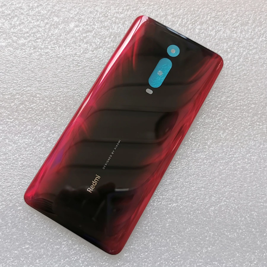 Mi 9T 3D стекло задняя крышка корпуса для Xiao mi Red mi K20 задняя дверь Замена жесткий чехол батареи черный Запас K20 Pro - Цвет: Red 3
