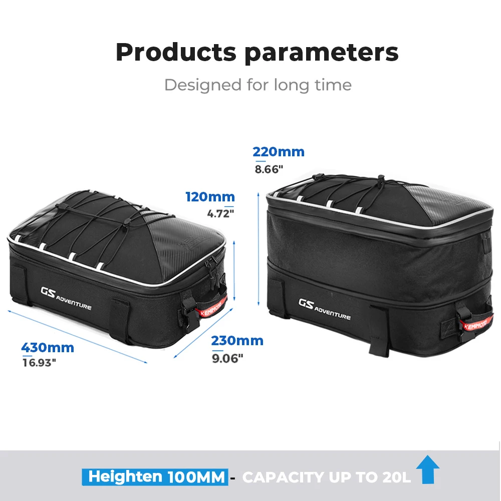 Vario Case top Bags for BMW R1200GS-F850GS Tool Box Saddle Bags Luggage Bag motorcycle luggage bag