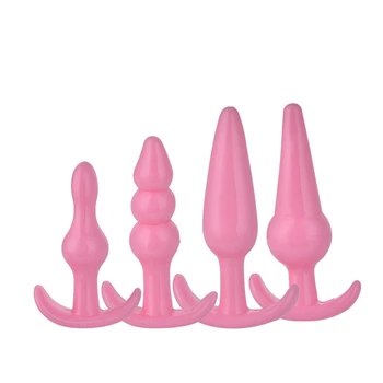 4/6Pcs/Set Safe Silicone Butt Plug Dildo Masturbation Anal Plug Vaginal Plug Sex Toys For Woman Men Anal Dilator Toys for Gay 5
