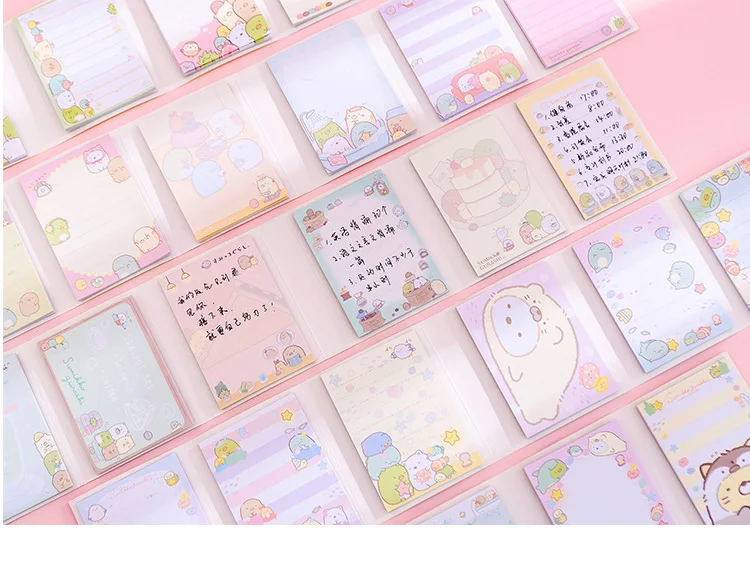 Sumikko Gurashi Coffee House 6 Folding Memo Pad Sticky Notes Escolar Papelaria School Supply Bookmark Label