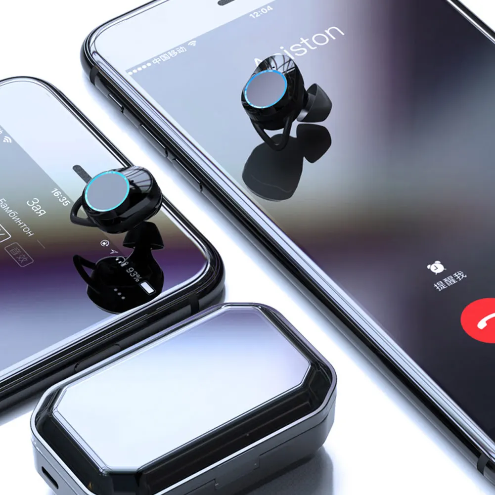 Беспроводные наушники Bluetooth 5,0 водонепроницаемый светодиодный дисплей наушники для смартфонов LHB99