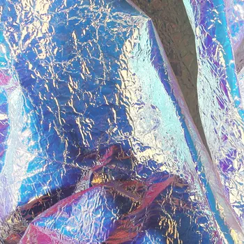

Pleated mirror colorful texture fabric laser reflective material