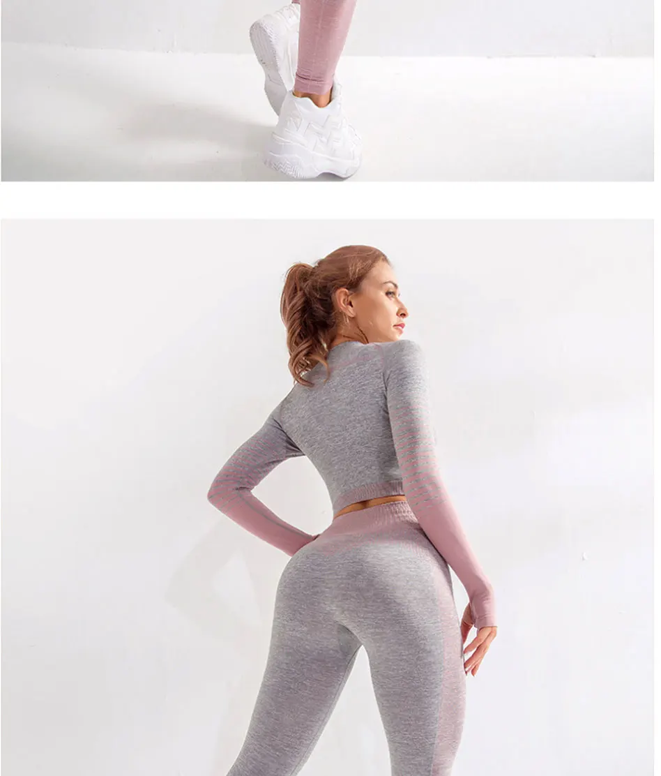 Новинка, женские топы с длинным рукавом, рубашки для йоги, колготки, сетчатые топы для тренировок, открытая спина, свободный крой, топы для йоги