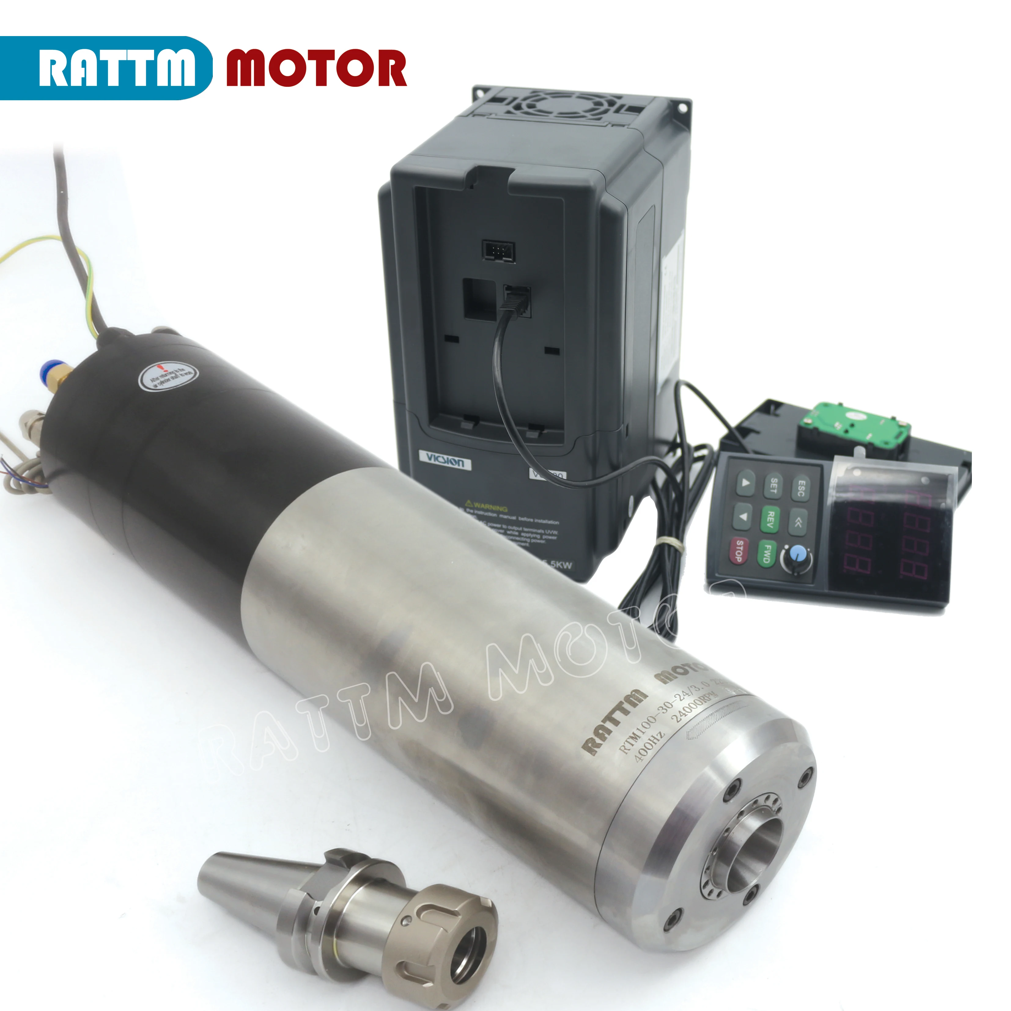 3KW BT30 УВД ЧПУ шпиндель с водным охлаждением Автоматическая смена инструмента