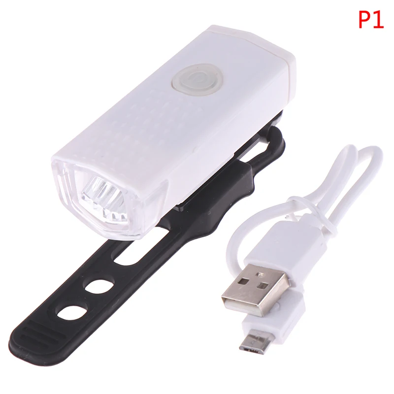 P1 Мода велосипед свет USB Перезаряжаемый 300 люмен 3 режима велосипед фара Велоспорт Светодиодный - Цвет: P1