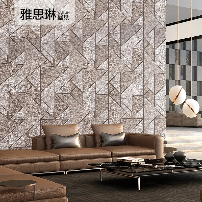 Good Quality 3d Geometric Suede Home Decor Wallpaper Bedroom Living Room Tv Background Wall Marble Wallpaper Nordic Atmosphere Wallpapers Aliexpress