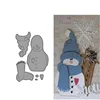 Christmas Snowman metal cutting die scrapbook embossing manual cutting die album card cover material DIY manual production ► Photo 1/2