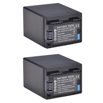 

2-Pack BP-745 BP 745 BP745 Battery for Canon BP-709 BP-718 BP-727 BP709 BP718 BP727 HF406 R3 VIXIA HF M50 HFM50 M500 M52 R30