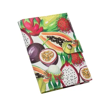 

Aelicy 2019 Woman Wallet Colorful Passport Clip Buckle Passport Book Multi-card Floral Cartoon Animal Bag Cute Purse Wallet