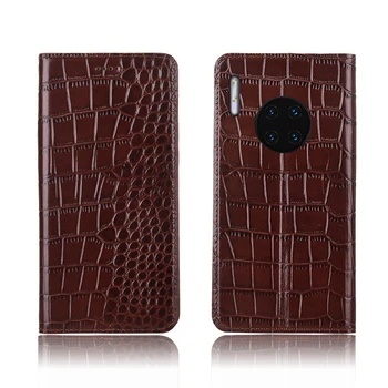 

Crocodile pattern genuine leather card slot holder case for Huawei Mate 30 Pro/Huawei Mate 30/Huawei Mate 30 RS holster cover