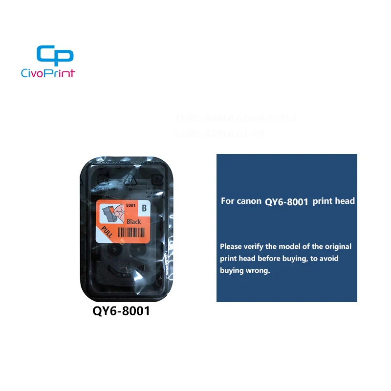 Civoprint Kepala Cetak Baru Qy6 8001 CA91 Kompatibel untuk Canon G2100 G2110  G3100 G3110 G4100 G4100 G4111 Printer Inkjet|Cartidge Tinta| - AliExpress