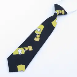Милый детский галстук с мультяшным принтом для маленьких джентльменов, корейская мода, маленький галстук с животными, рубашка, аксессуары