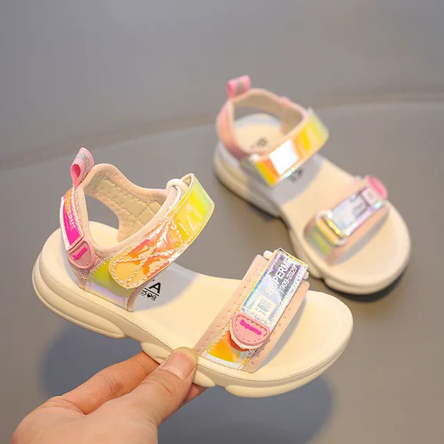 

Babaya Children Sandals Girls Princess Shoes Breathable Fashion Student Beach Shoes Kids Shoes for Girl 2020 Summer New Style