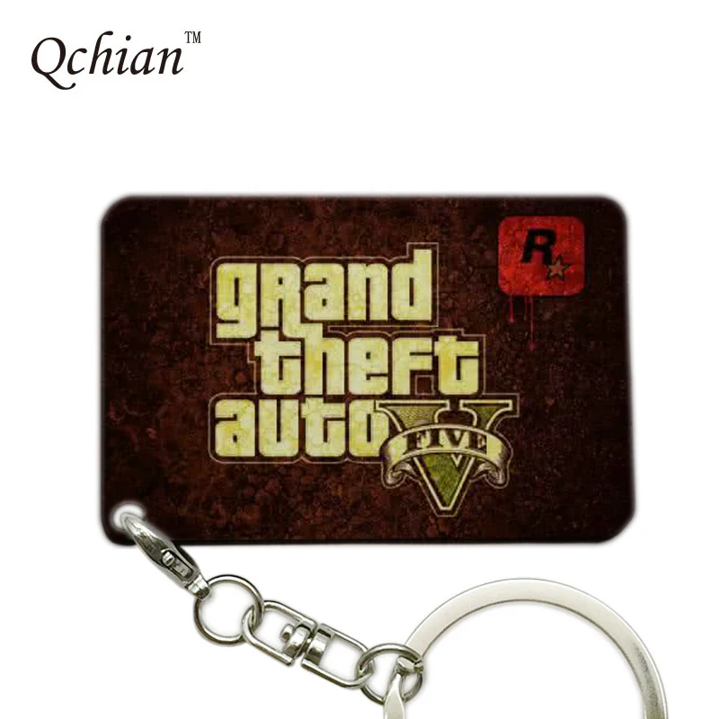 Grand Theft Auto GTA5 изысканные фотографии декоративный подвесной рюкзак для ключей