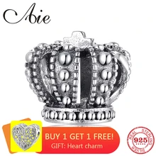 Модные Роскошные DIY Подарочные королевские короны 925 пробы серебряные Изящные бусины подходят к оригинальному Пандоре браслет для изготовления ювелирных изделий