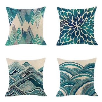 

45X45cm Pillow Case Flax Car Sofa Bed Waist Throw Cushion Cover Home Decoration