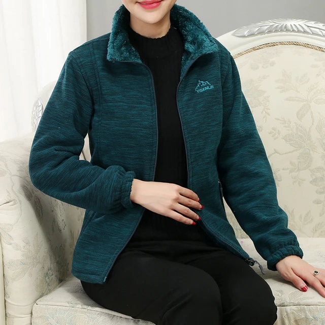 Polyester Women's Fleece Jacket  Women's Jackets Plus Size Polar - Women  Casual Coat - Aliexpress