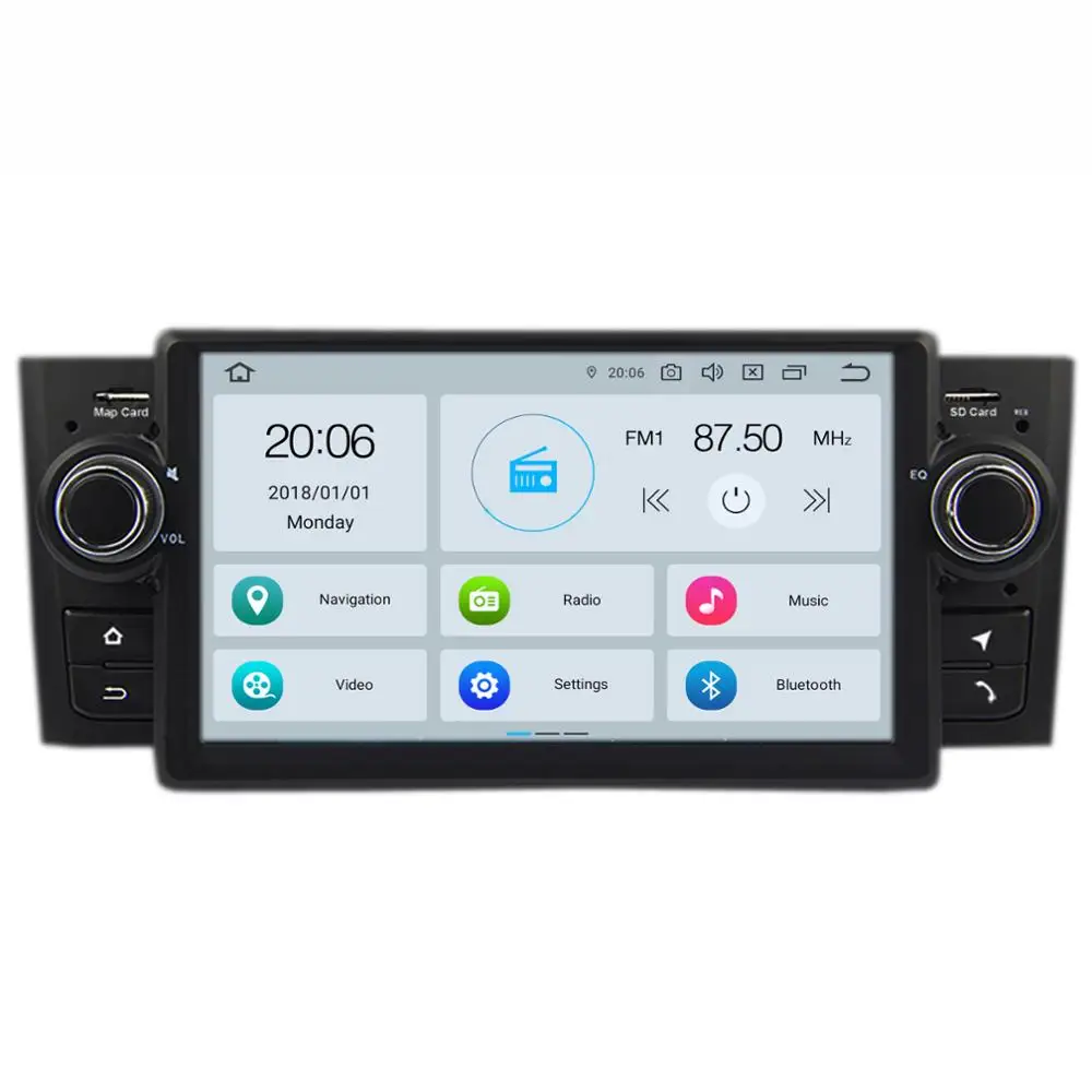 

HFCYJIA 7“ PX6 Android 9.0 Car GPS Navi Radio For Fiat Grande Punto Linea 2007-2012 Multimedia Stereo BT WIFI Google 4+64G RAM