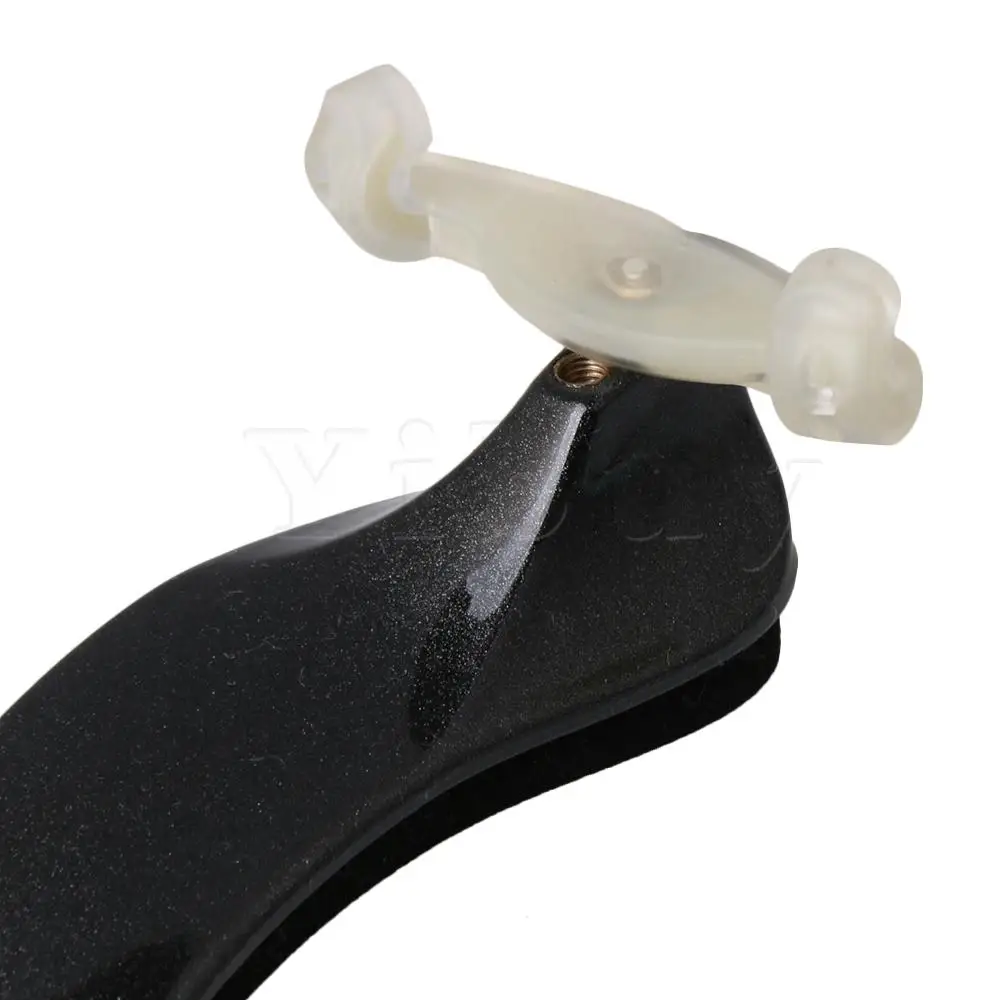  Yibuy Black FRP Violin Adjustable Shoulder Feet With 1 Handkerchief